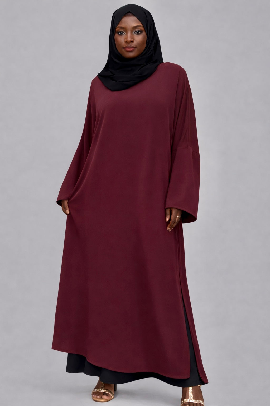 Aisha Set in Maroon