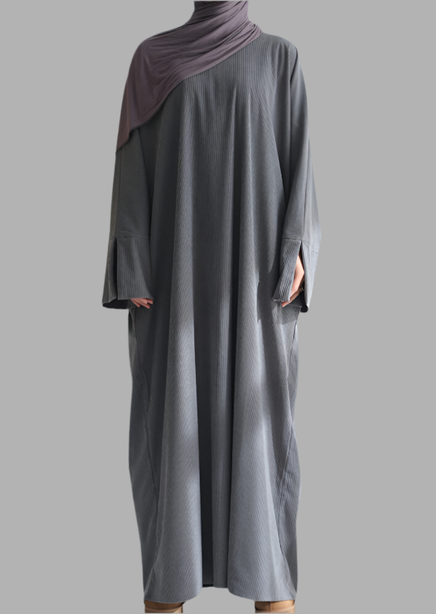 AMNA ABAYA IN GRAY
