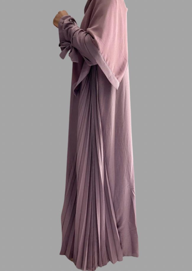 HAYA ABAYA WITH MATCHING HIJAB IN PURPLE