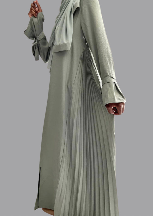 HAYA ABAYA WITH MATCHING HIJAB IN GREEN