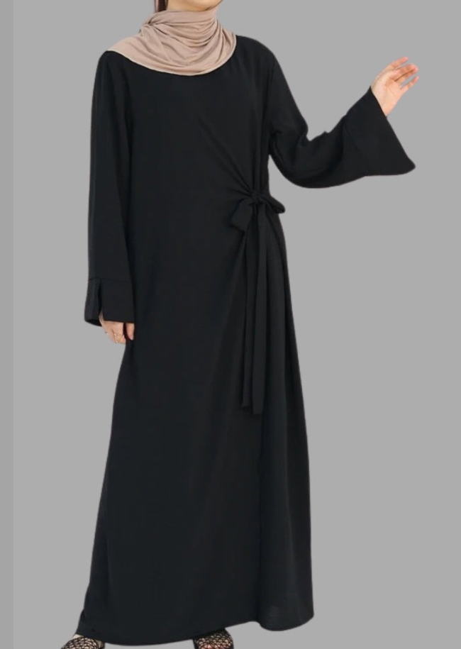 IRYA SIDE WRAP IN BLACK