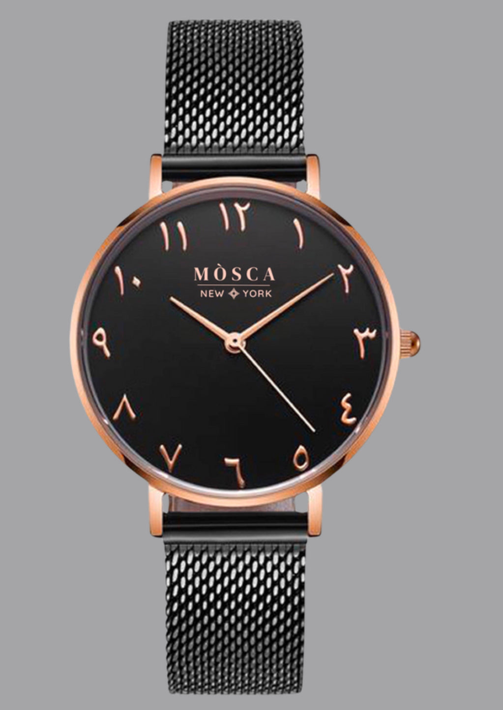 Era Watch - Black and Rose Gold