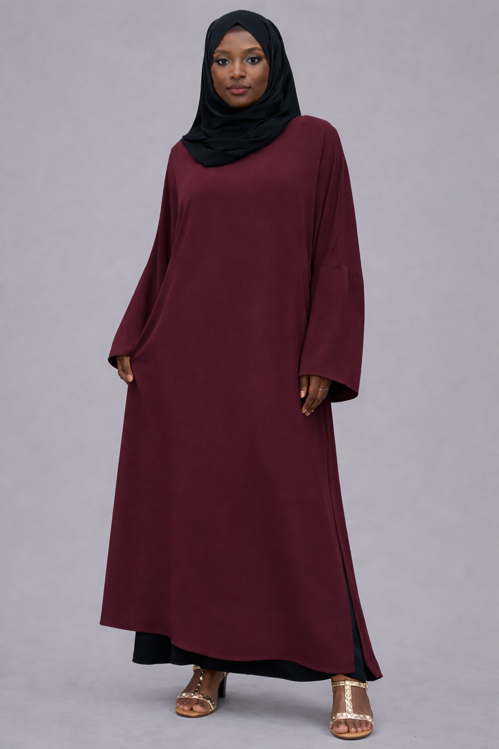 Aisha Set in Maroon