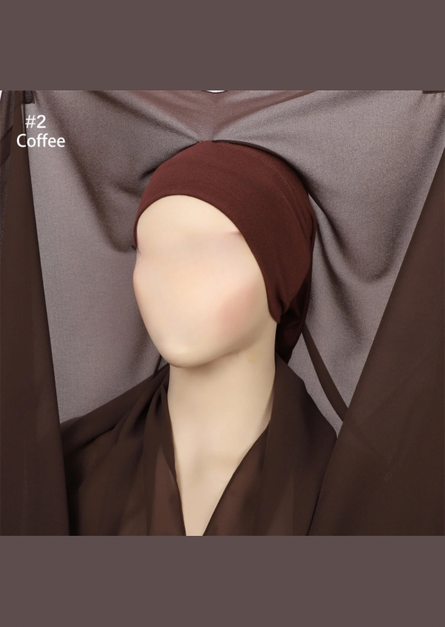 INSTANT HIJAB WITH ATTACHED UNDERCAP AND MAGNET PIN