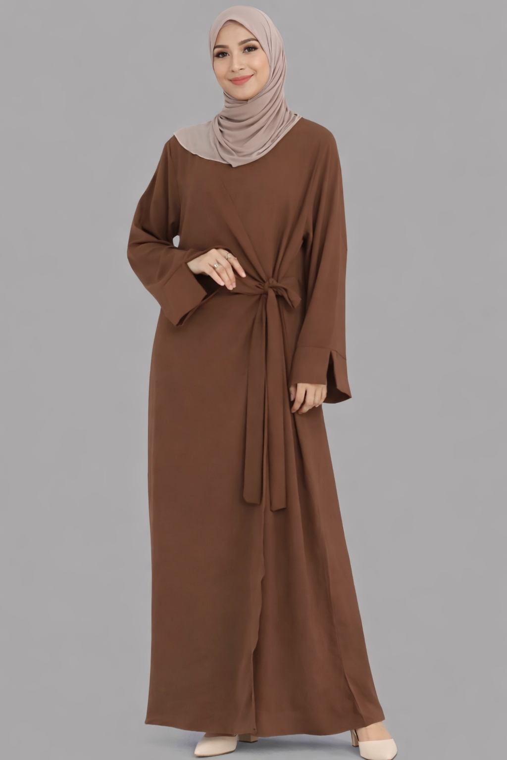 IRYA SIDE WRAP IN COFFEE