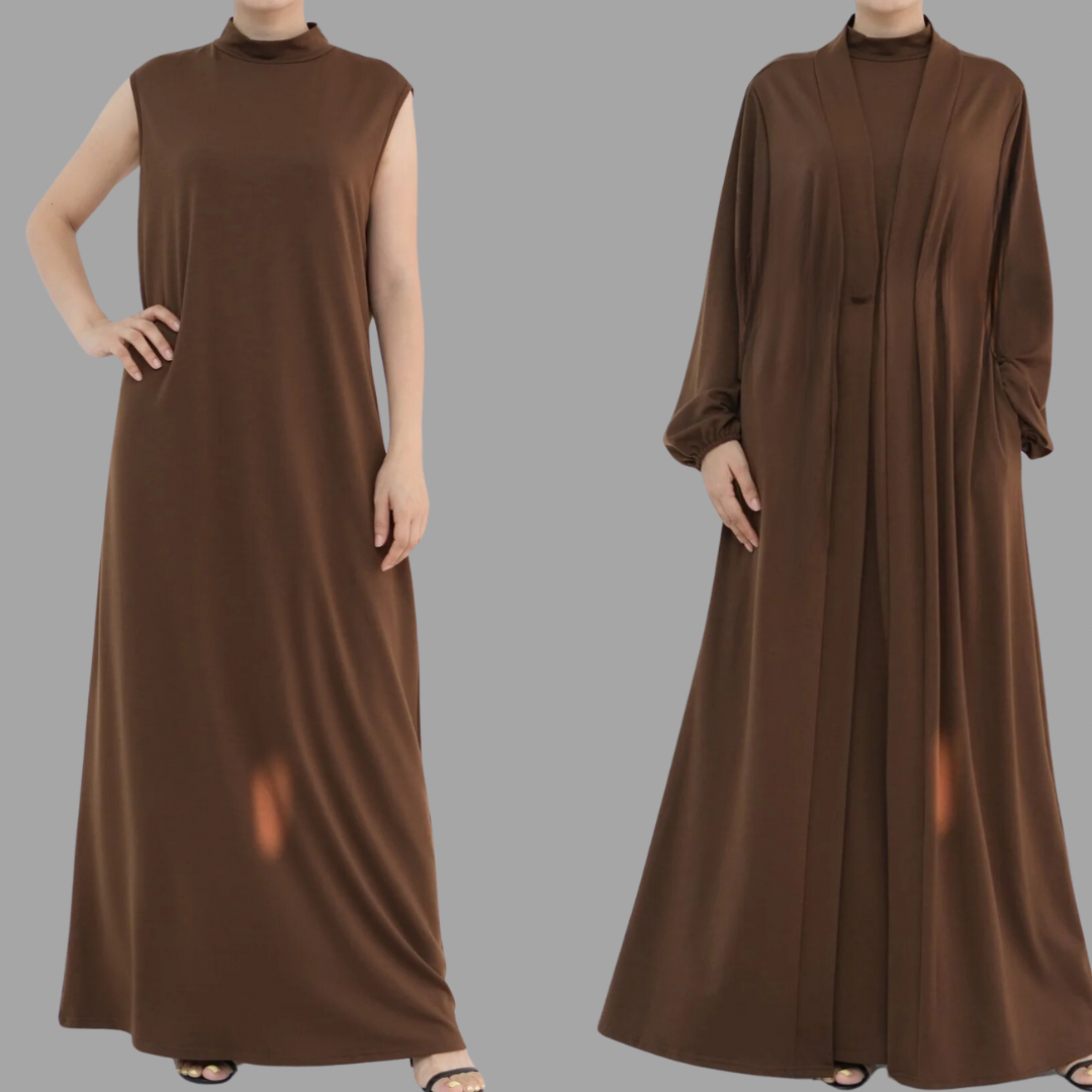 TWO PIECE LIYA ABAYA WITH POKET