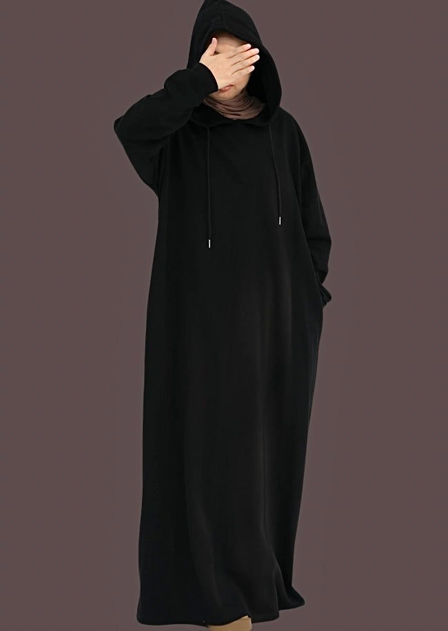 HOODIE ABAYA WITH POCKETS